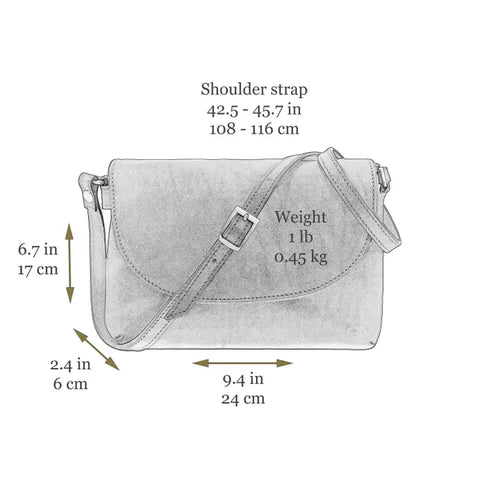 Leather Cross Body Bag, Messenger Bag - Sophie's Choice