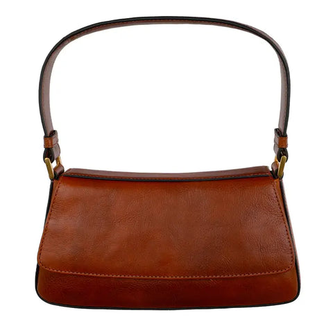 Leather Handbag - Bright Lights, Big City Brown