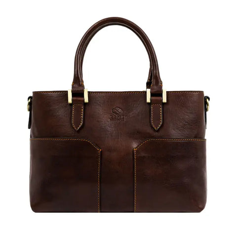 Leather Handbag Shoulder Bag - Camilla Brown
