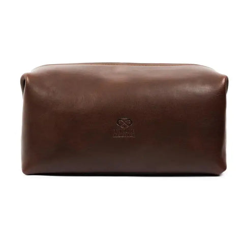 Leather Toiletry Bag - Four Past Midnight Brown