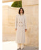 Long Coat with A Straight and Structured Cut with Shoulder Pads