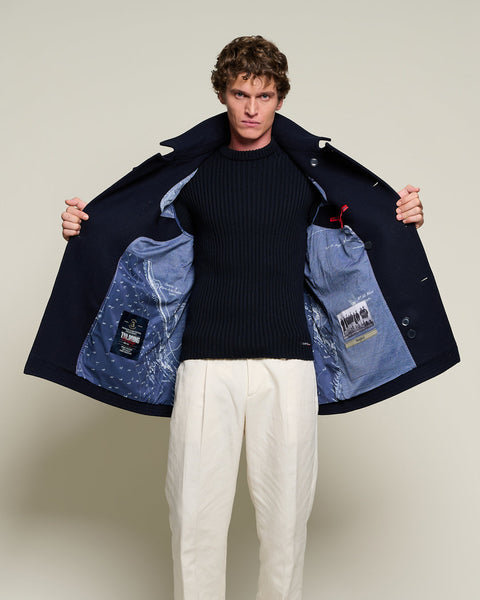 Double-Breasted Matcitxako Long Men’s Coat