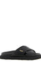 Moschino Leather Sabots With Logo