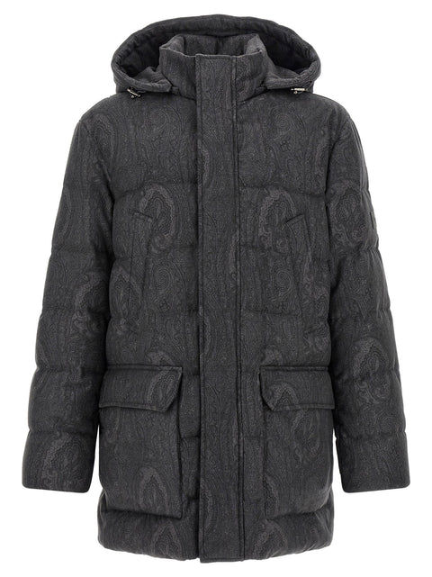 Etro Grey Arnica Down Jacket