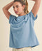 Mali Baby Tee Short Sleeve Top Ocean