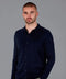 Mens Lightweight Extra Fine Merino Long Sleeve Shirt Navy