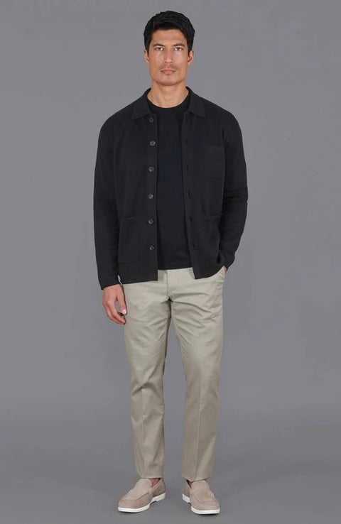 Mens Midweight Cotton Work Shirt Black