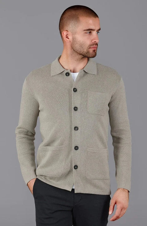 Mens Midweight Cotton Work Shirt Fawn