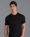 Mens Superfine Merino Wool Knitted T-Shirt Black