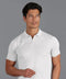 Mens Ultra Fine Cotton Buttonless Polo Shirt White