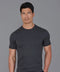 Mens Ultra Fine Cotton Knitted T-Shirt Anthracite