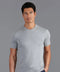 Mens Ultra Fine Cotton Knitted T-Shirt Ash Grey