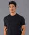 Mens Ultra Fine Cotton Knitted T-Shirt Black