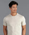 Mens Ultra Fine Cotton Knitted T-Shirt Ecru