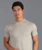 Mens Ultra Fine Cotton Knitted T-Shirt Fawn