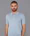 Mens Ultra Fine Cotton Short Sleeve Polo Shirt Chalk Blue