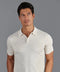 Mens Ultra Fine Cotton Short Sleeve Polo Shirt Ecru