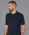 Mens Ultra Fine Cotton Short Sleeve Polo Shirt Navy