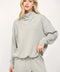 Modal Blend Cowl Neck Sweatshirt H.GREY