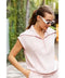 Modal Scuba Short Sleeve Quarter Zip Top