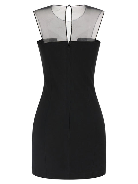 Nensi Dojaka Tulle Insert Dress