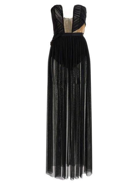 Nensi Dojaka Corsetto Draped Gown Dress