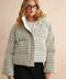 Patterned Tweed Puff Jacket