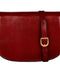 Red Leather Cross Body Bag - Moonfleet