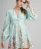 Romantic A-Line Fit & Flowy Silhouette Long Sleeve Dress