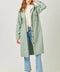 Twofer Hoodie Solid Coat Faded - Seafoam