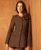 Sequined Tweed Jacket with A Round Neckline Made of Wool