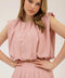 Sleeveless Balloon Crop Top - LIGHT PINK