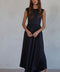 Knit Polyester Spandex Open Back Wide Leg Jumpsuit