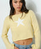 Star Knit Top LT Yellow