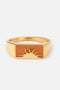 Sunrise Rectangular Signet Ring