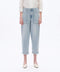 Super High Rise Rise Barrel Jeans with Finished Hem LIGHT BLUE