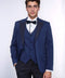 Dot-Patterned Navy Tuxedo - Wessi