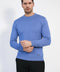 Circle Neck Blue Knitwear - Wessi