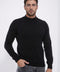 Half Turtleneck Black Knitwear Sweater - Wessi