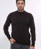 Half Turtleneck Brown Knitwear Sweater - Wessi