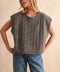 Textured Pattern Sweater Vest