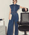 POWER PLAY DENIM JUMPSUIT
