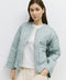 The Kara Jacket | Quilted Zip Jacket - Blue