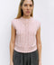 The Linda Vest | Pointelle Sweater Vest - Pink