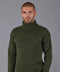 The Modern Submariner - Roll Neck Merino Wool Jumper Green