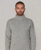 The Modern Submariner - Roll Neck Merino Wool Jumper Light Grey