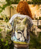 Theatre of Dreams Cropped Bamboo Kimono with Swan