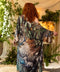 Theatre of Dreams Long Duster Bamboo Kimono Robe with Deer