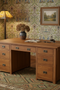 Mission Library Desk with File Cabinet Drawers - Michael's Cherry (MC-A)
