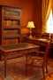 Legacy Leather Top Desk - Light Brown Walnut